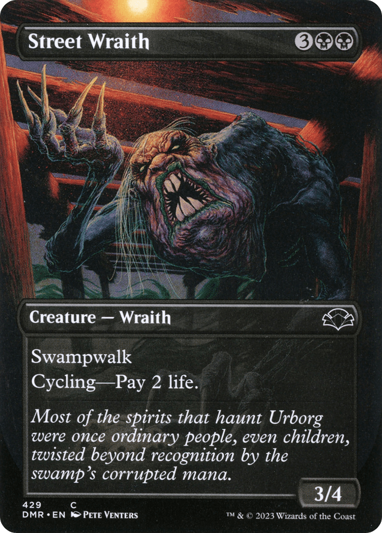Street Wraith (Borderless Alternate Art) [Dominaria Remastered] - Trinity Hobby