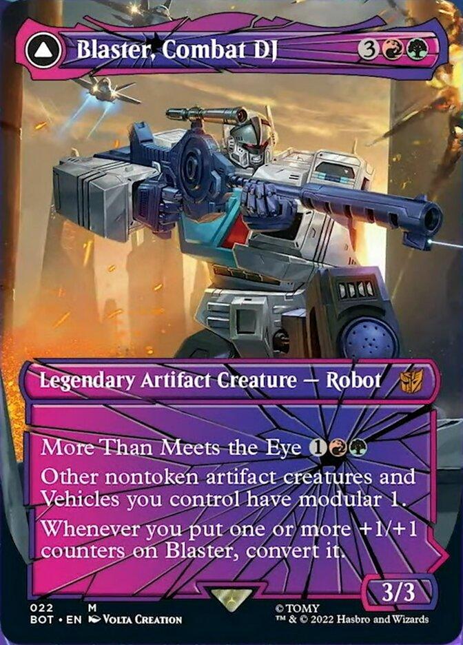 Blaster, Combat DJ // Blaster, Morale Booster (Shattered Glass) [Transformers] - Trinity Hobby