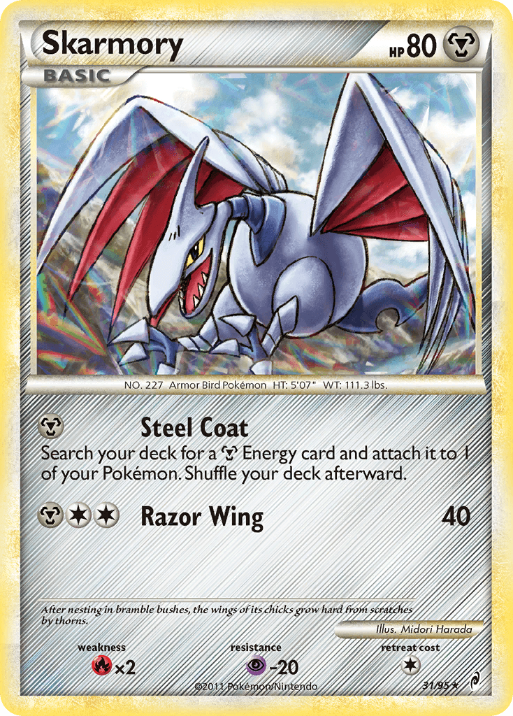 Skarmory (31/95) [HeartGold & SoulSilver: Call of Legends] - Trinity Hobby