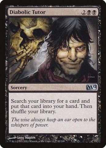 Diabolic Tutor [Magic 2012] - Trinity Hobby