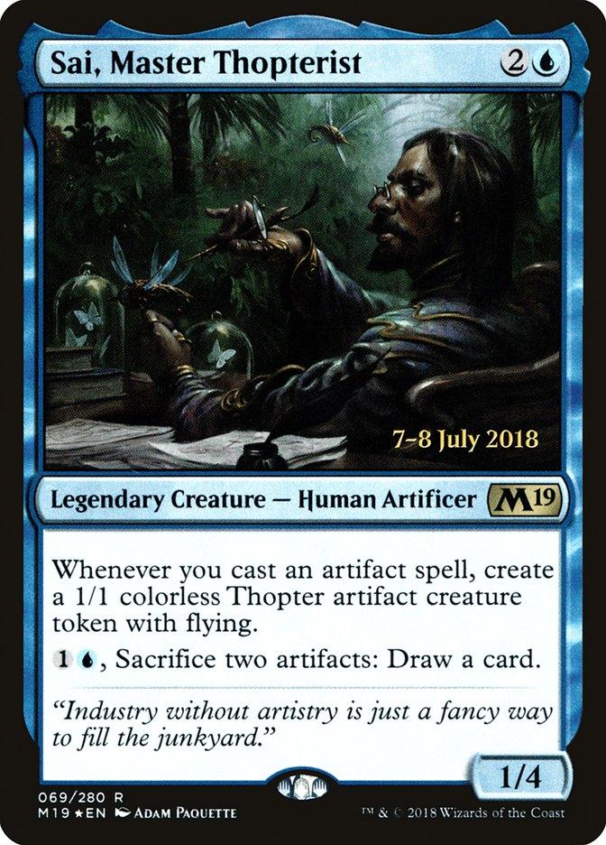 Sai, Master Thopterist [Core Set 2019 Prerelease Promos] - Trinity Hobby