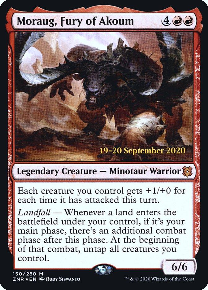 Moraug, Fury of Akoum [Zendikar Rising Prerelease Promos] - Trinity Hobby