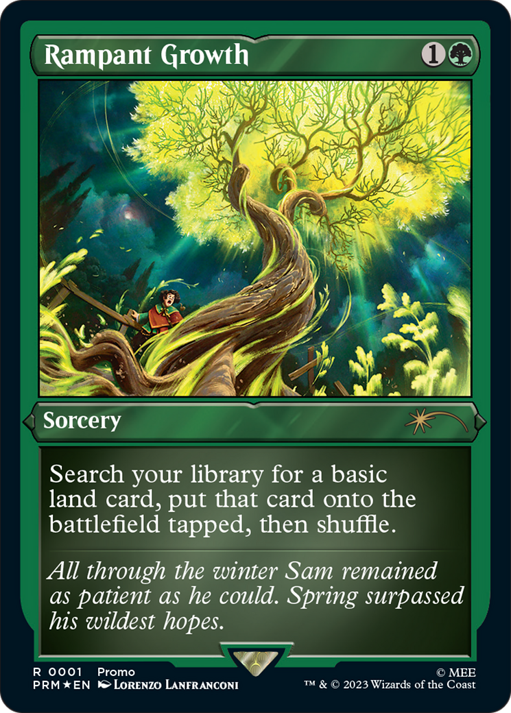 Rampant Growth (Foil Etched) [Wizards Play Network 2023] - Trinity Hobby