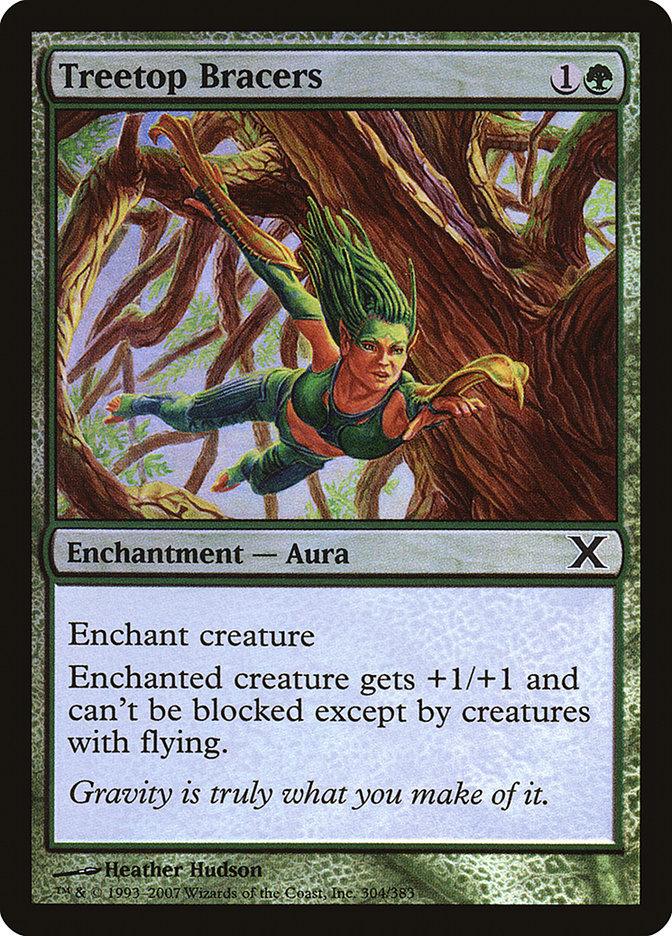 Treetop Bracers (Premium Foil) [Tenth Edition] - Trinity Hobby