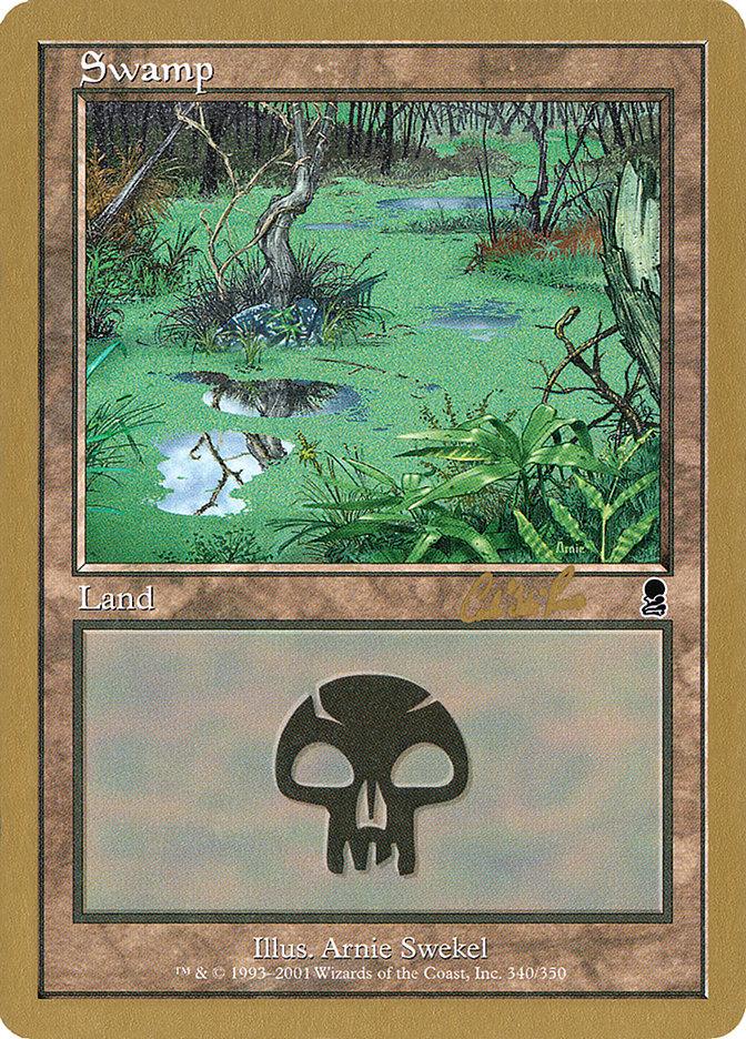 Swamp (cr340) (Carlos Romao) [World Championship Decks 2002] - Trinity Hobby