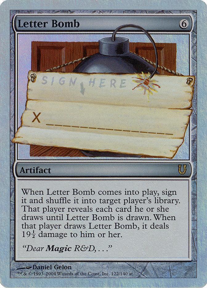 Letter Bomb (Alternate Foil) [Unhinged] - Trinity Hobby