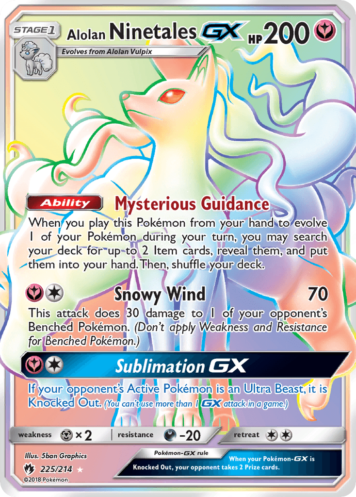 Alolan Ninetales GX (225/214) [Sun & Moon: Lost Thunder] - Trinity Hobby