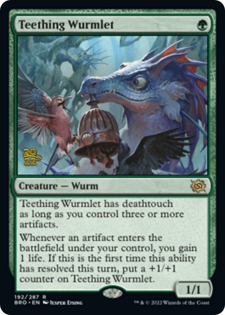 Teething Wurmlet [The Brothers' War Prerelease Promos] - Trinity Hobby
