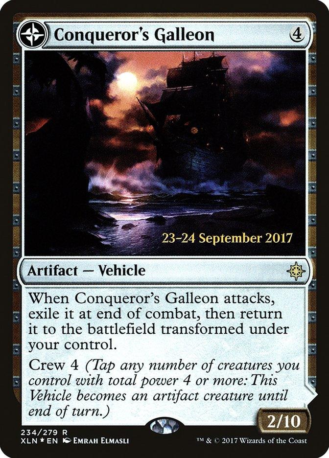 Conqueror's Galleon // Conqueror's Foothold [Ixalan Prerelease Promos] - Trinity Hobby
