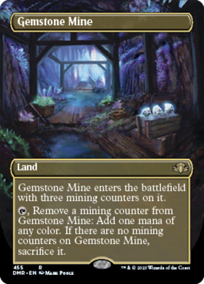 Gemstone Mine (Borderless Alternate Art) [Dominaria Remastered] - Trinity Hobby