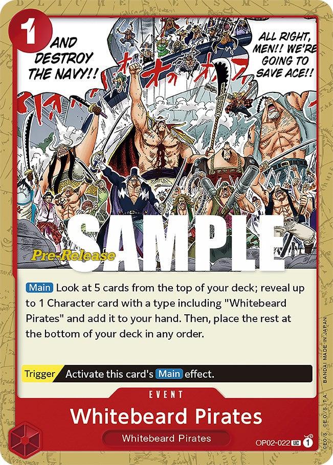 Whitebeard Pirates [Paramount War Pre-Release Cards] - Trinity Hobby
