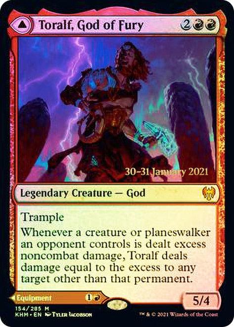 Toralf, God of Fury // Toralf's Hammer [Kaldheim Prerelease Promos] - Trinity Hobby
