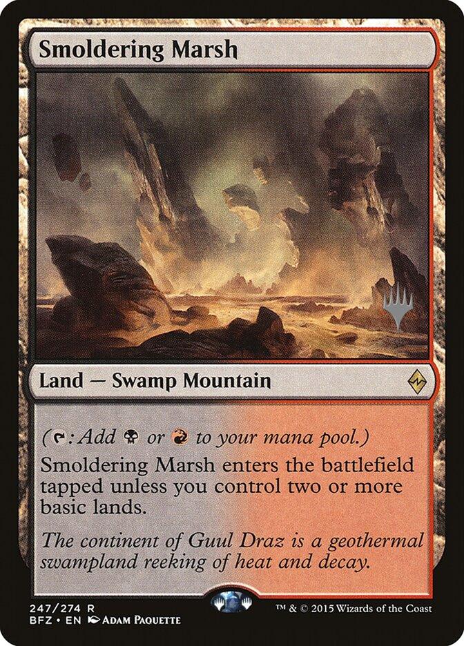 Smoldering Marsh [Battle for Zendikar Promos] - Trinity Hobby