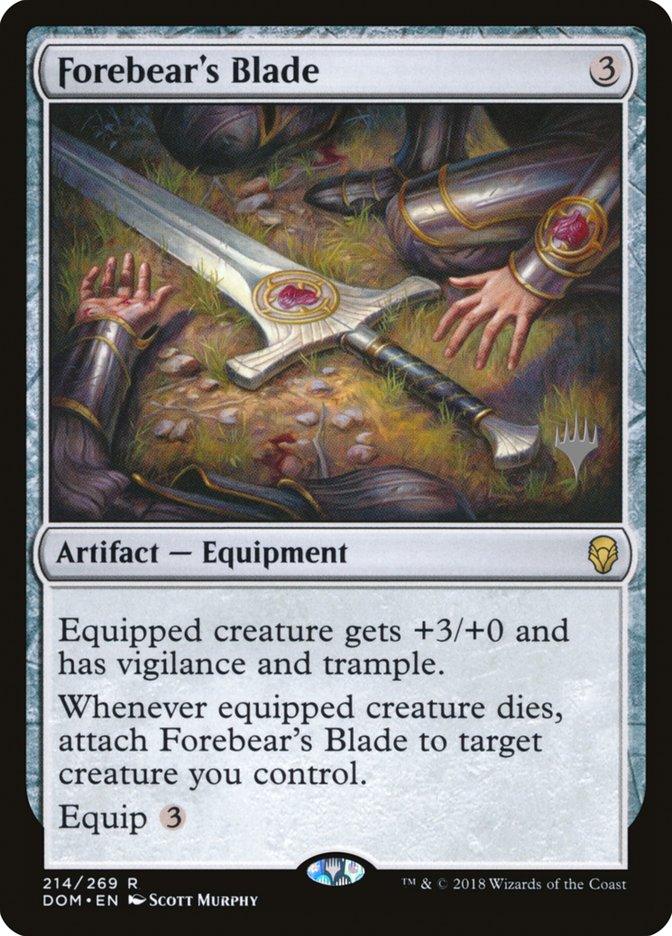 Forebear's Blade (Promo Pack) [Dominaria Promos] - Trinity Hobby