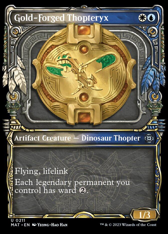 Gold-Forged Thopteryx (Showcase Halo Foil) [March of the Machine: The Aftermath] - Trinity Hobby