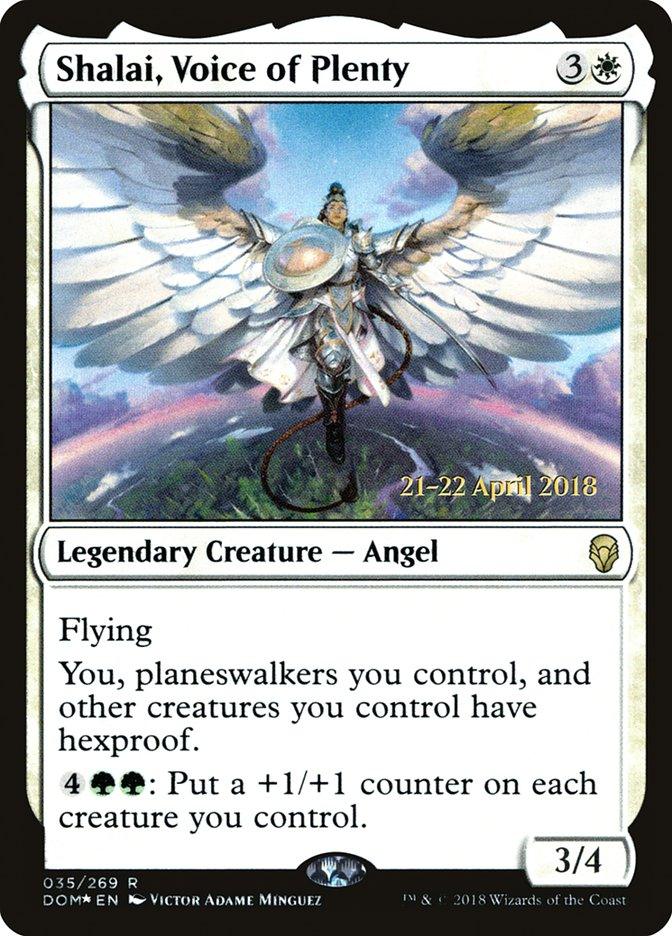 Shalai, Voice of Plenty [Dominaria Prerelease Promos] - Trinity Hobby