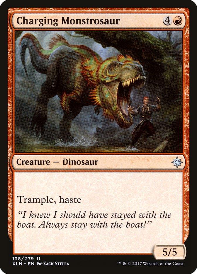 Charging Monstrosaur [Ixalan] - Trinity Hobby