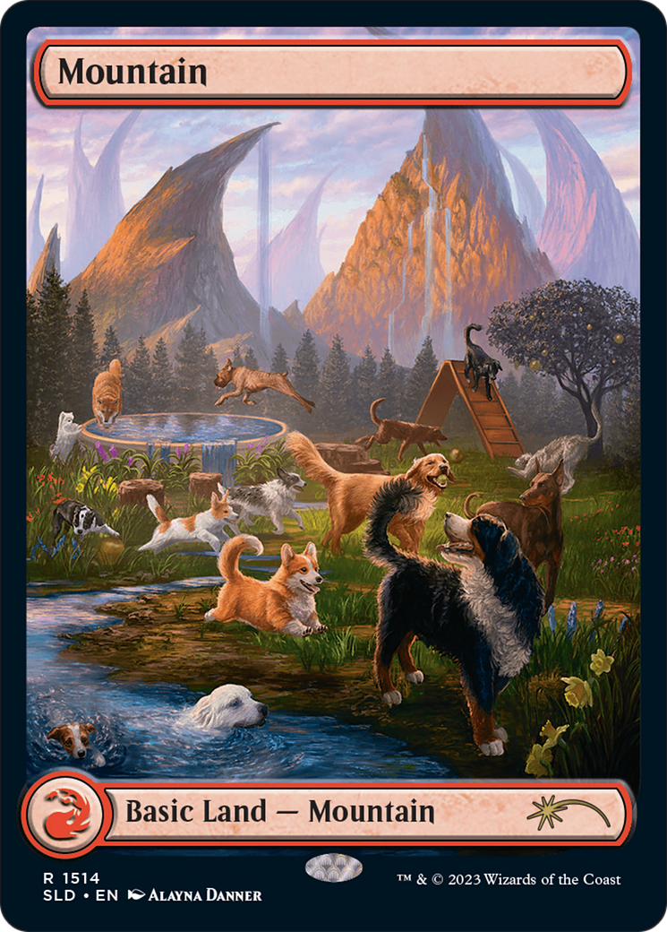 Mountain (1514) [Secret Lair Commander Deck: Raining Cats and Dogs] - Trinity Hobby