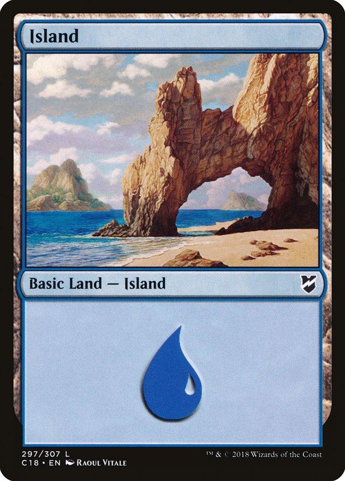 Island (297) [Commander 2018] - Trinity Hobby