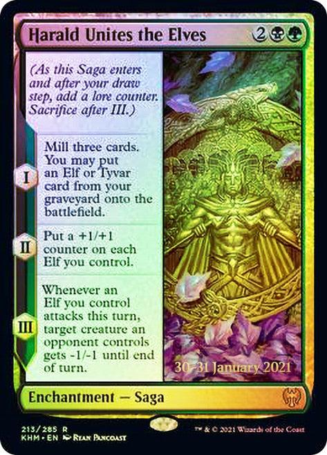 Harald Unites the Elves [Kaldheim Prerelease Promos] - Trinity Hobby