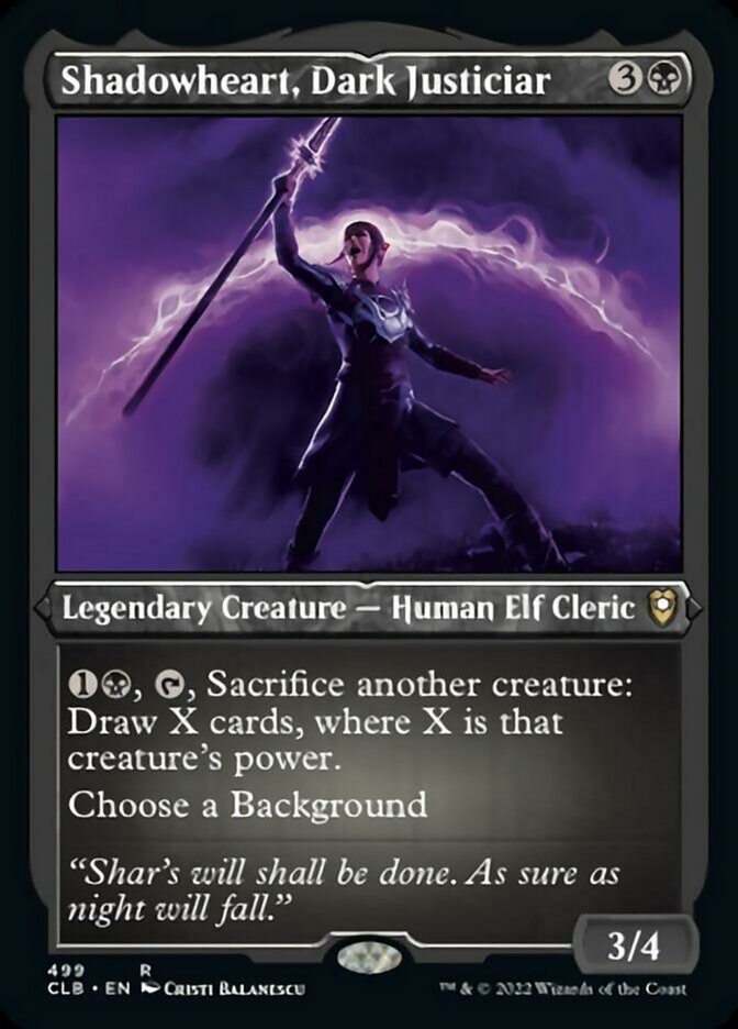 Shadowheart, Dark Justiciar (Foil Etched) [Commander Legends: Battle for Baldur's Gate] - Trinity Hobby