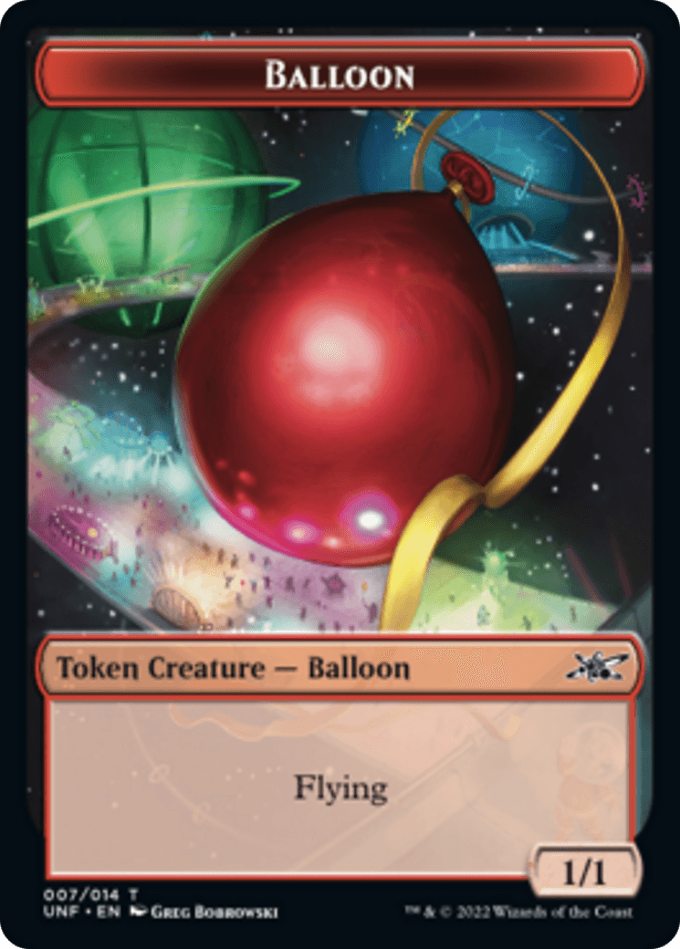 Zombie Employee // Balloon Double-Sided Token [Unfinity Tokens] - Trinity Hobby