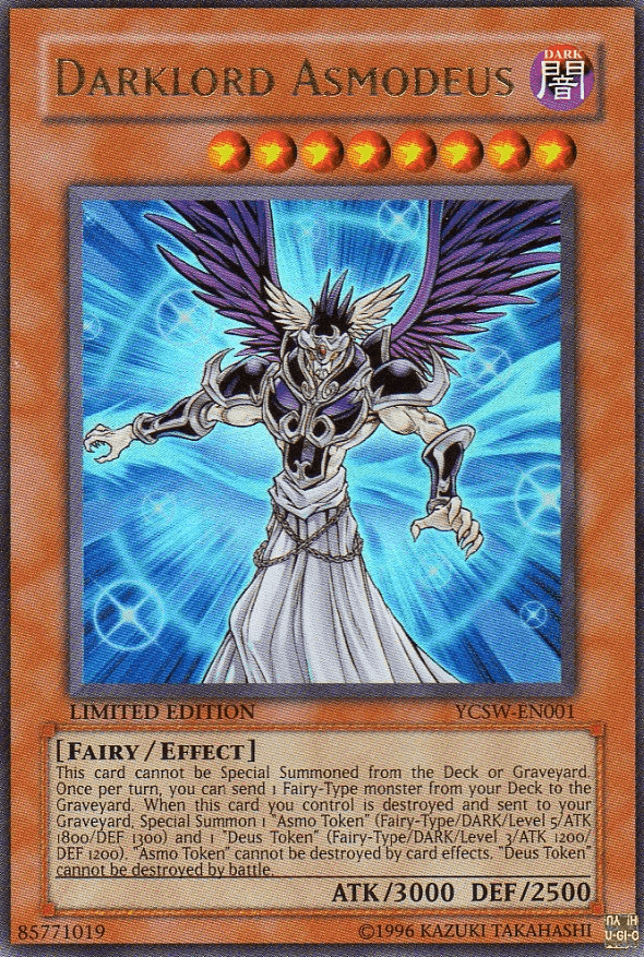Darklord Asmodeus [YCSW-EN001] Ultra Rare - Trinity Hobby