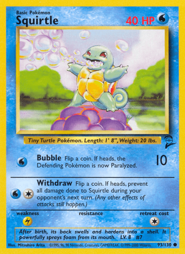 Squirtle (93/130) [Base Set 2] - Trinity Hobby