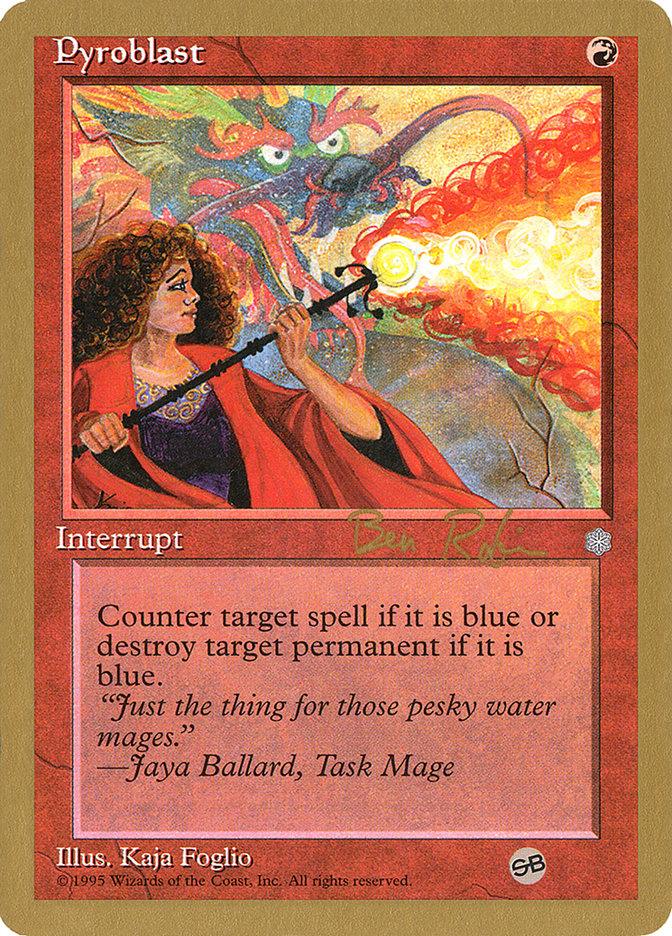 Pyroblast (Ben Rubin) (SB) [World Championship Decks 1998] - Trinity Hobby