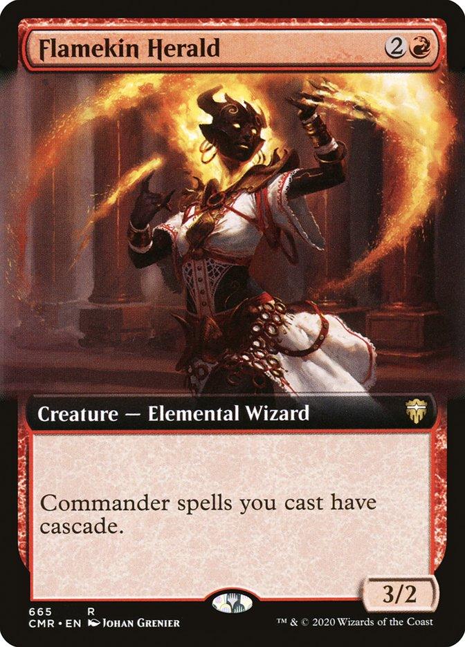 Flamekin Herald (Extended Art) [Commander Legends] - Trinity Hobby