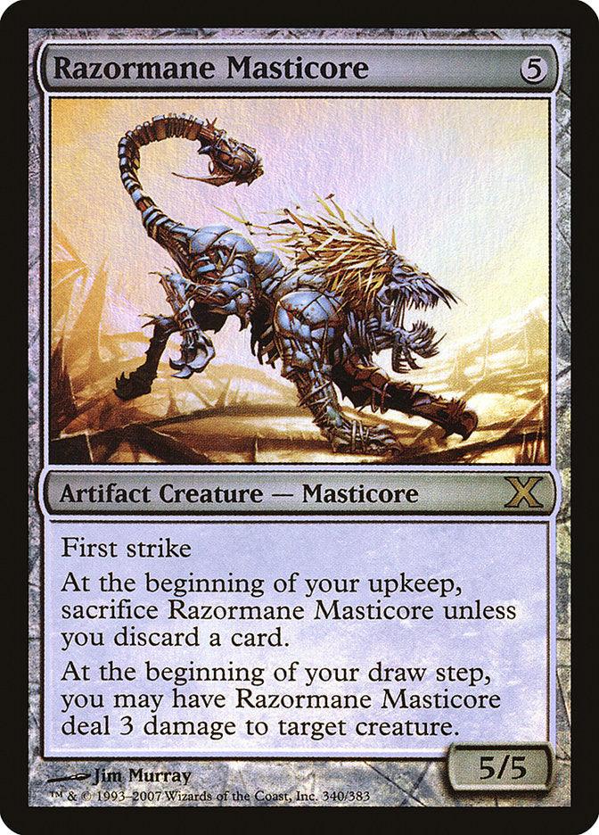 Razormane Masticore (Premium Foil) [Tenth Edition] - Trinity Hobby