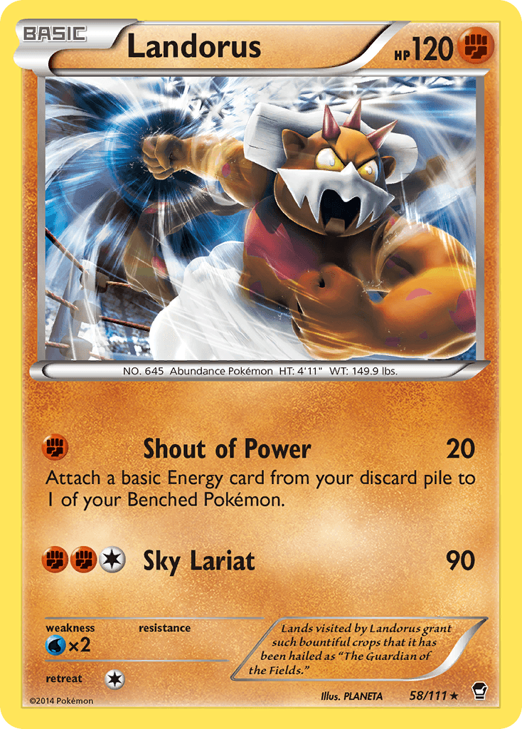 Landorus (58/111) [XY: Furious Fists] - Trinity Hobby