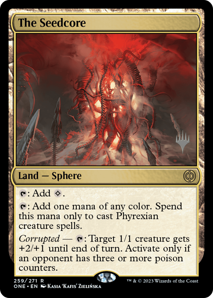 The Seedcore (Promo Pack) [Phyrexia: All Will Be One Promos] - Trinity Hobby