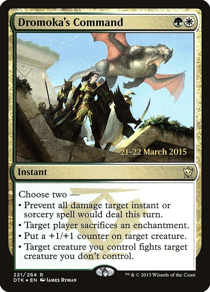 Dromoka's Command [Dragons of Tarkir Prerelease Promos] - Trinity Hobby