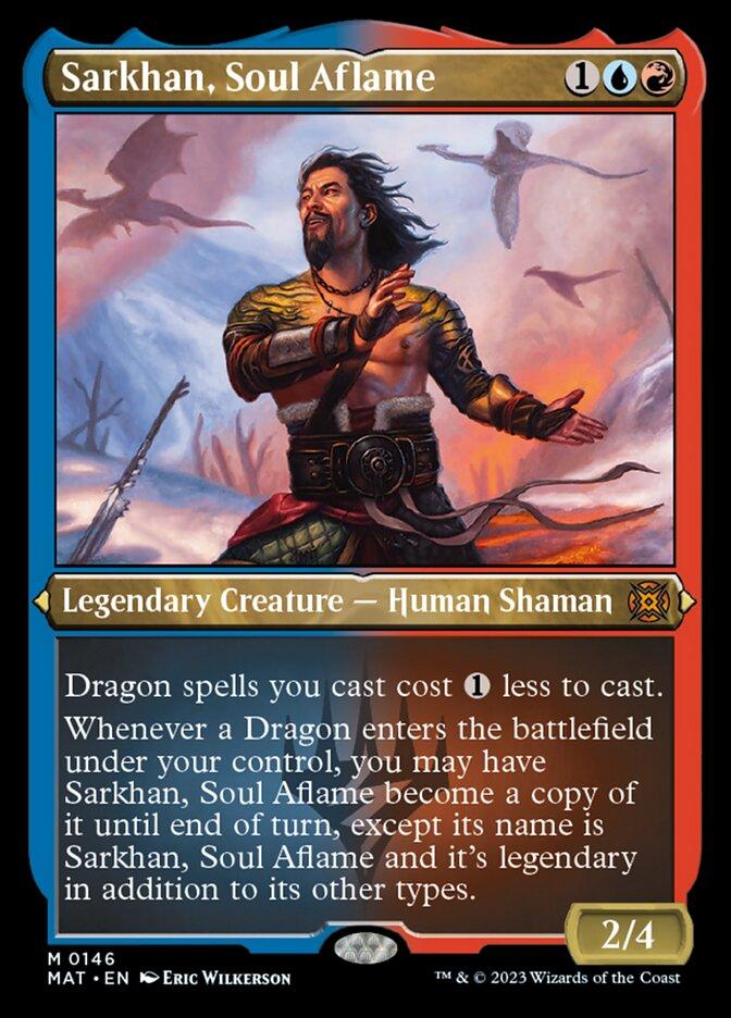 Sarkhan, Soul Aflame (Foil Etched) [March of the Machine: The Aftermath] - Trinity Hobby