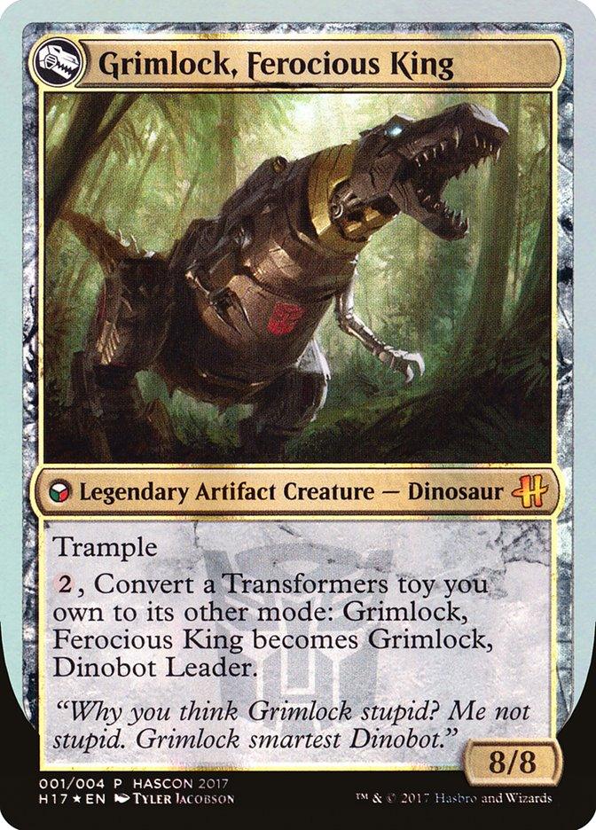 Grimlock, Dinobot Leader // Grimlock, Ferocious King [HasCon 2017] - Trinity Hobby