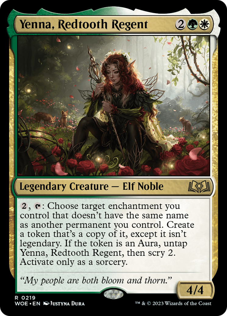 Yenna, Redtooth Regent [Wilds of Eldraine Prerelease Promos] - Trinity Hobby