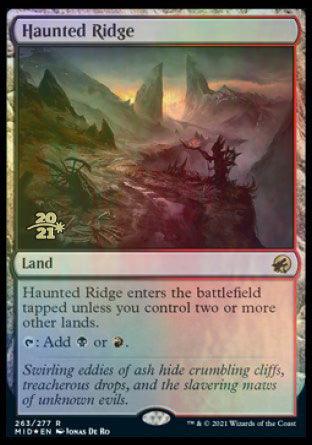 Haunted Ridge [Innistrad: Midnight Hunt Prerelease Promos] - Trinity Hobby