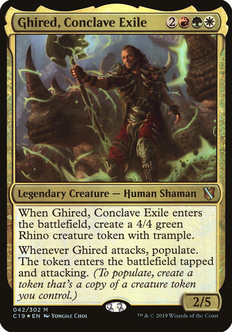 Ghired, Conclave Exile (Oversized) [Commander 2019 Oversized] - Trinity Hobby