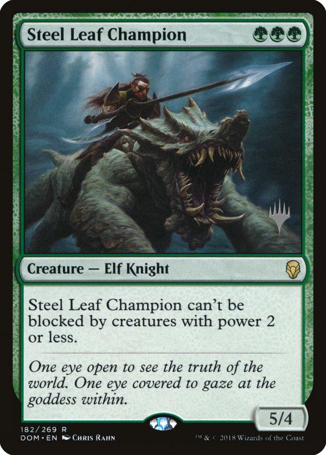 Steel Leaf Champion (Promo Pack) [Dominaria Promos] - Trinity Hobby