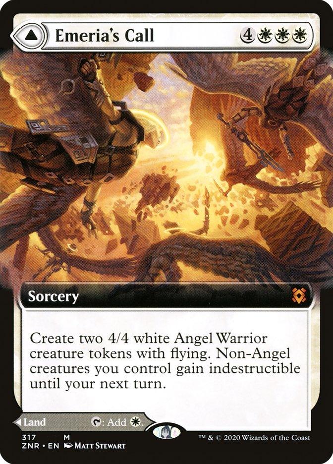 Emeria's Call // Emeria, Shattered Skyclave (Extended Art) [Zendikar Rising] - Trinity Hobby