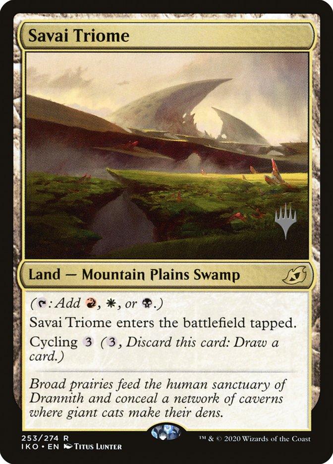 Savai Triome (Promo Pack) [Ikoria: Lair of Behemoths Promos] - Trinity Hobby