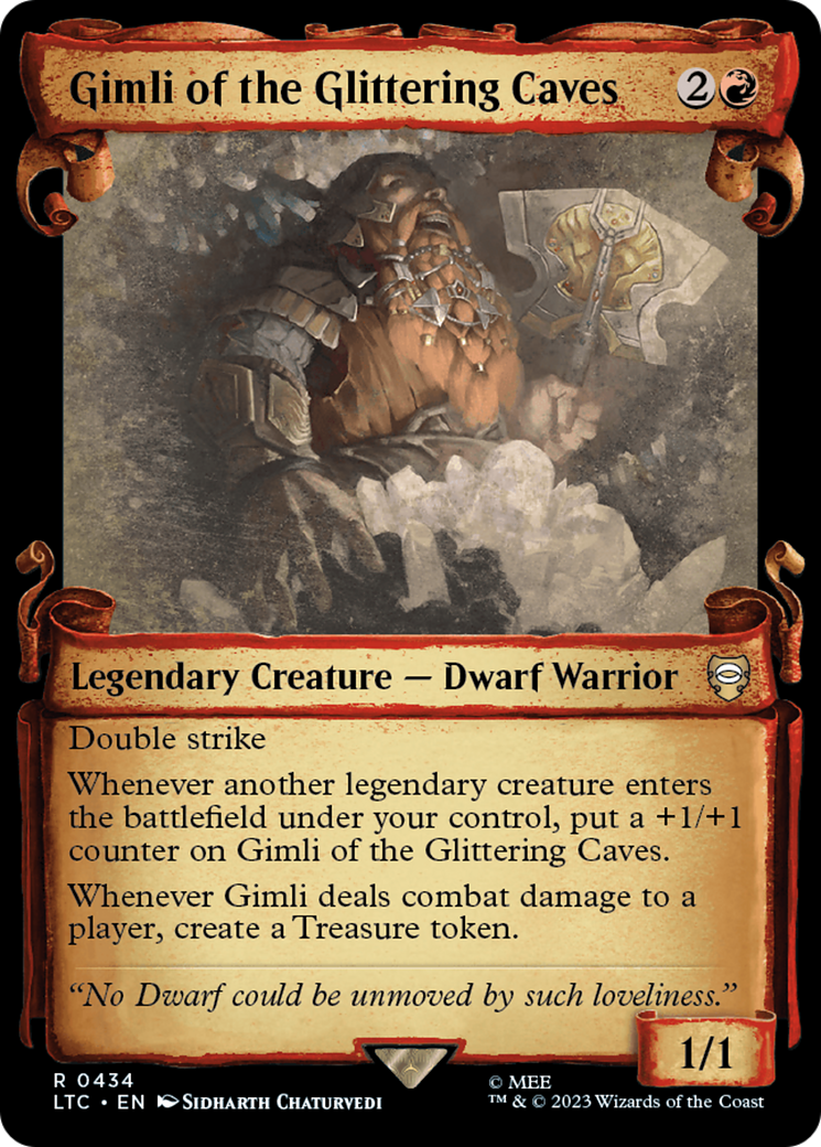 Gimli of the Glittering Caves [The Lord of the Rings: Tales of Middle-Earth Commander Showcase Scrolls] - Trinity Hobby