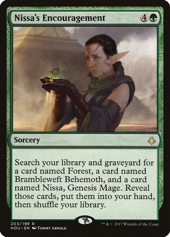 Nissa's Encouragement [Hour of Devastation] - Trinity Hobby