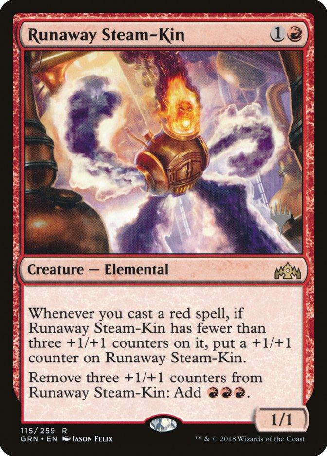 Runaway Steam-Kin (Promo Pack) [Guilds of Ravnica Promos] - Trinity Hobby