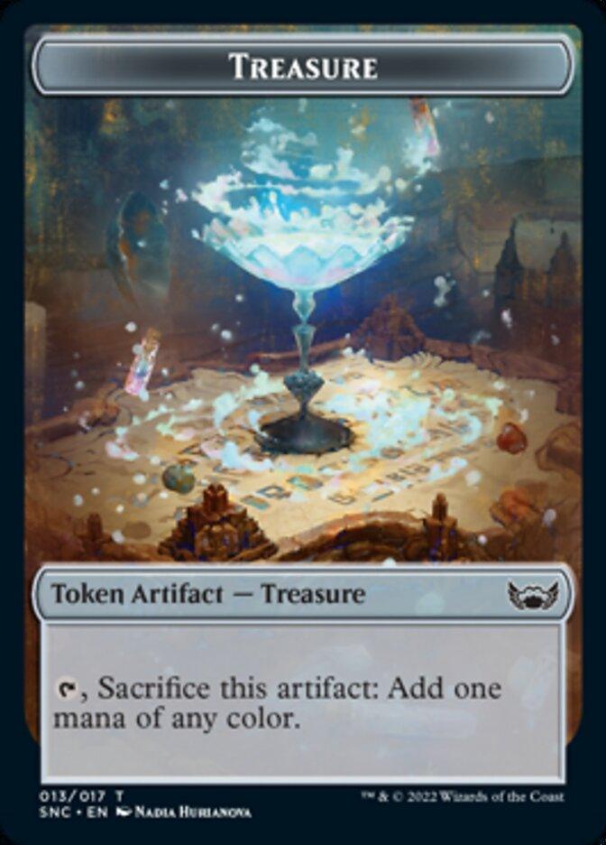 Treasure (013) // Wizard Double-Sided Token [Streets of New Capenna Tokens] - Trinity Hobby