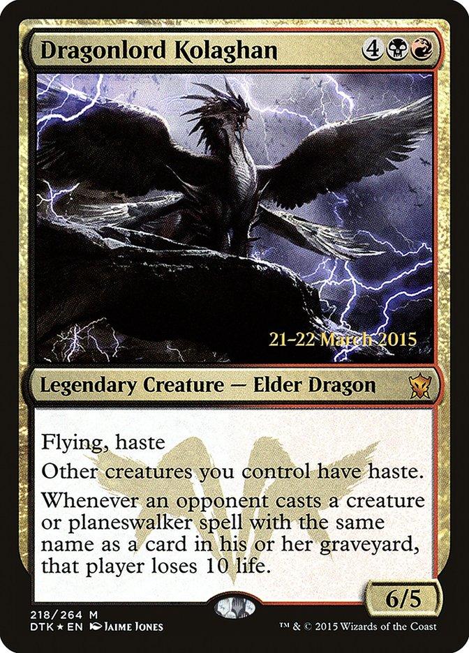 Dragonlord Kolaghan [Dragons of Tarkir Prerelease Promos] - Trinity Hobby