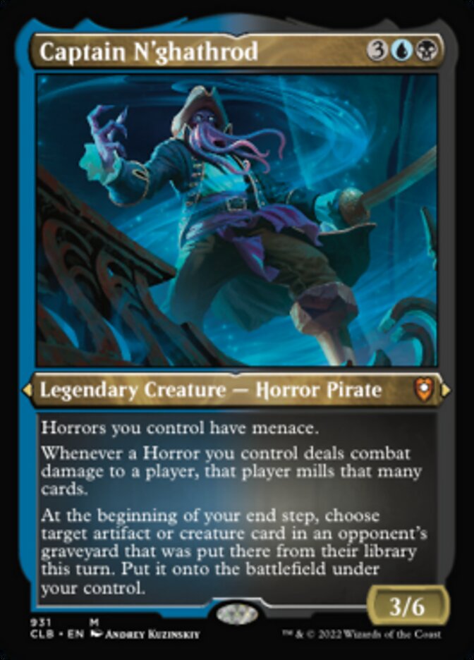 Captain N'ghathrod (Display Commander) (Foil Etched) [Commander Legends: Battle for Baldur's Gate] - Trinity Hobby