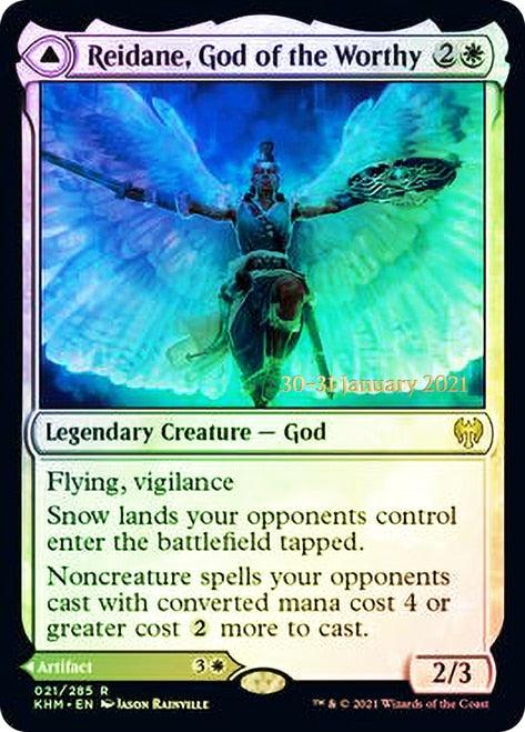 Reidane, God of the Worthy // Valkmira, Protector's Shield [Kaldheim Prerelease Promos] - Trinity Hobby