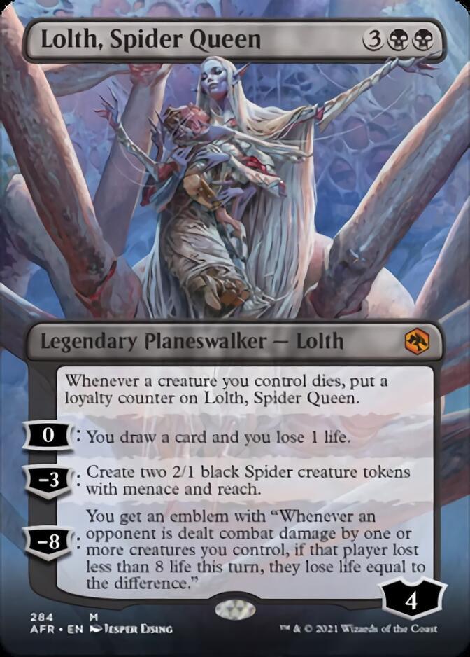 Lolth, Spider Queen (Borderless) [Dungeons & Dragons: Adventures in the Forgotten Realms] - Trinity Hobby
